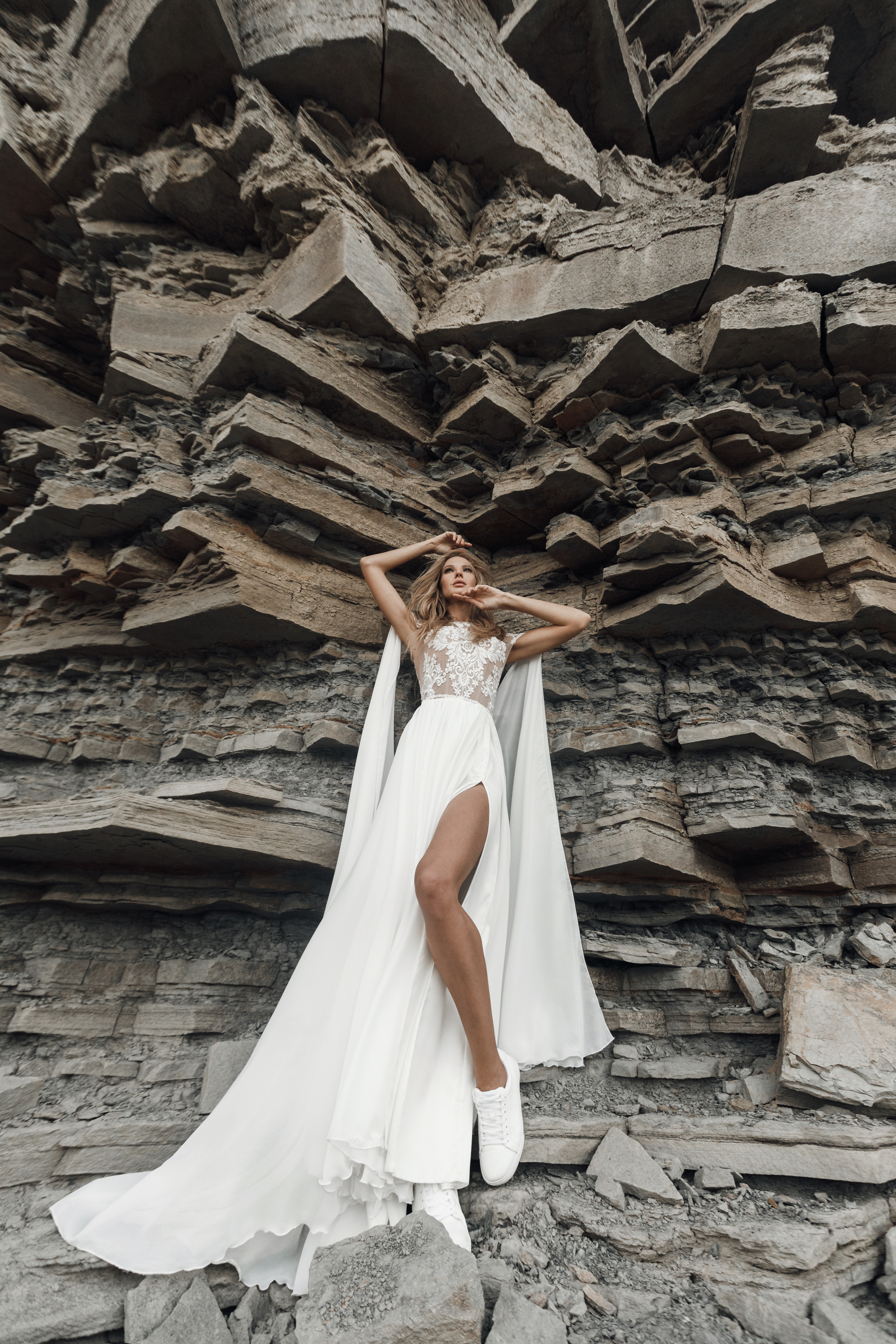 Sculptured mermaid gown